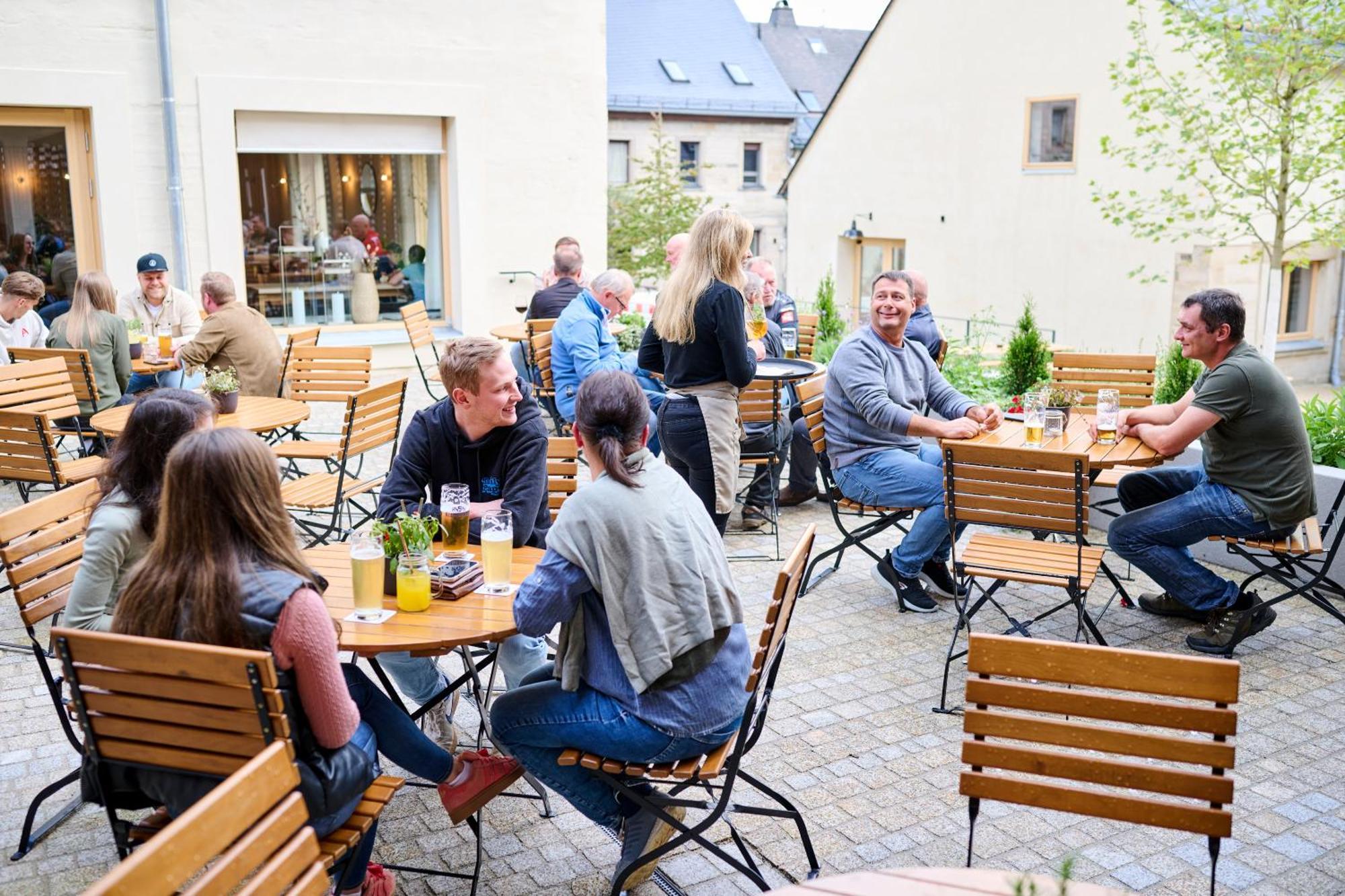 Schwarzes Kreuz Gasthaus Pension Teuschnitz Dış mekan fotoğraf